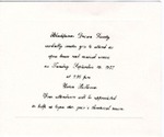 Invitation to Open House in 1973, invitation