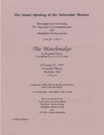 The Grand Opening of the McComas Theatre; Matchmaker, scrapbook
