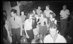 Students Outside Campus Building by Fred A. Blocker