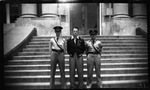 Students Posing on the Steps of Lee Hall (Reversed Duplicate) by Fred A. Blocker