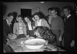 Alice Burgoyne Bobbing For Apples at Presley Party by Fred A. Blocker