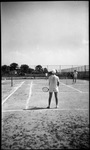 Students Playing Tennis by Fred A. Blocker