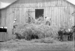 Men Working at Barn by Fred A. Blocker
