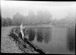 Man Fishing with Makeshift Pole by Fred A. Blocker