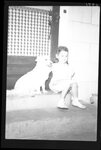 Girl and Dog by Fred A. Blocker