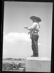 Boy Dressed in Cowboy Costume by Fred A. Blocker