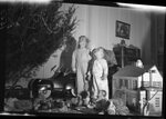 Children Looking Up at Christmas Tree by Fred A. Blocker