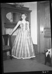 Woman Posing in Gown by Fred A. Blocker