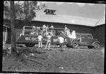 Block and Bridle Club's Ag Festival Float Under Construction by Fred A. Blocker