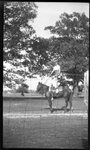 Boy Standing on Horse by Fred A. Blocker