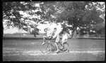 Three Boys on Bicycle by Fred A. Blocker