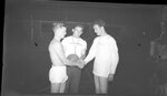 Handshake Before Shirts vs Skins Basketball Game by Fred A. Blocker