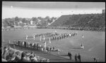 Band Playing in M Formation on Scott Field by Fred A. Blocker