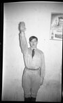 Man in Adolf Hitler Costume by Fred A. Blocker