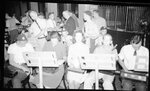 Band Preparing for Performance by Fred A. Blocker