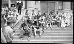 M Club on Steps of Lee Hall by Fred A. Blocker