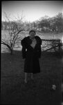 Woman Posing in Coat by Fred A. Blocker