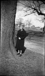 Woman Posing with Tree by Fred A. Blocker