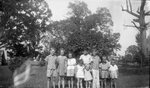 Children Posing Outdoors by Fred A. Blocker