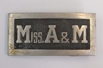 Metallic Mississippi A&M Belt Buckle