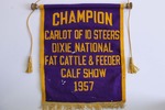 Champion Scroll from Dixie National Fat Cattle & Feeder Show 1957
