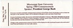 Spring 1989 Commencement Ticket