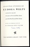 Eudora Welty autograph, October 9, 1987