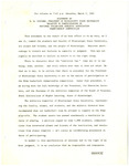 Statement by D. W. Colvard by Wallace Colvard