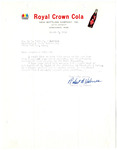 Letter Approving of Colvard's decision to send the Basketball team to the NCAA Tournament. by Robert B. Holland