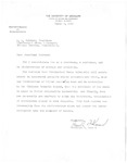 Letter Approving of Colvard's decision to send the Basketball team to the NCAA Tournament. by Franklin P. Howard