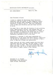 Letter, John A. Hannah to Dean Wallace (D.W.) Colvard, March 19, 1963