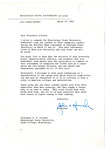 Letter, John A. Hannah to Dean Wallace (D.W.) Colvard, March 19, 1963 by John A. Hannah