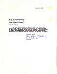 Letter Approving of Colvard's decision to send the Basketball team to the NCAA Tournament. by Mrs. Robert B. Holland