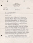Letter, Millard M. Bush, Jr., to Mississippi State University President Dean W. Colvard, March 6, 1963