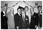 Rep. G.V. Sonny Montgomery, Senator James Eastland, Bob Tyler, John Hamner, Rep. David Bowen, Senator John C. Stennis, and Rep. Trent Lott