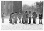 Snow, Student Life, Mitchell Memorial Library