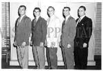 1954 Football Banquet, Hal Easterwood, Bobby Collins, Jack Parker, John Katusa, Murrary Warmath