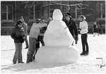 Snowman on Drill Field