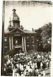 People in front of Court House