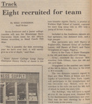 Newspaper Article, Track: Eight Recruited for Team, September 10, 1974