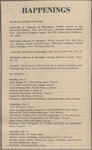 Newspaper Announcements, Happenings, October 8, 1974