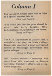 Newspaper Clipping, Column I, Content Teasers, January 24, 1975