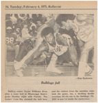 Newspaper Photograph, Bulldogs Fall, February 4, 1975