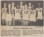 Newspaper Photograph, Women's Basketball Team, February 14, 1975