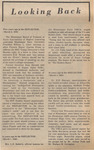 Newspaper Article, Looking Back, March 7, 1975