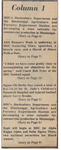 Newspaper Clipping, Column I, Content Teasers, March 11, 1975