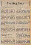 Newspaper Article, Looking Back, March 11, 1975