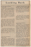 Newspaper Article, Looking Back, March 18, 1975
