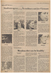 Newspaper Article, Sidewalk Survey: Students Agree…No Military Aid for Vietnam, April 11, 1975 by Tina Fortenberry