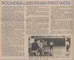 Newspaper Article, Roundballers Finish First Week, October 26, 1973